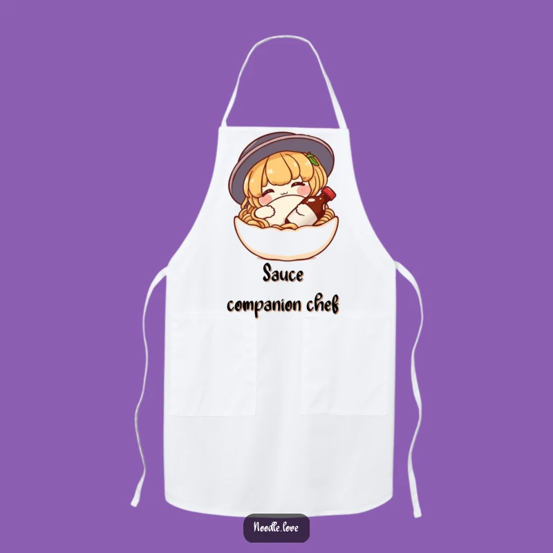 Funny Noodle Comfort Apron: Kitchen Wear for the Content Foodie