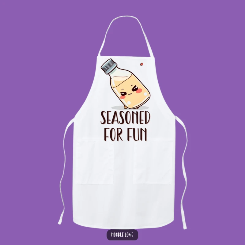 Funny Shoyu Bottle Chef Apron - Sassy Kitchen Wear, Perfect Funny Gift