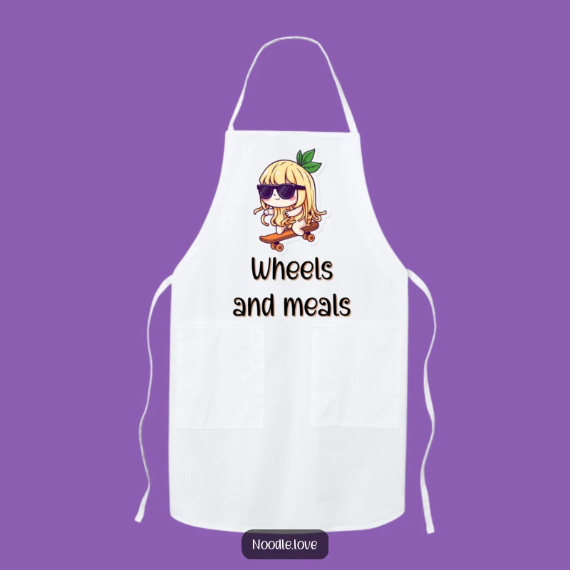 Funny Noodle Skater Apron: Cook with Cool, Hilarious Style, Great Gift