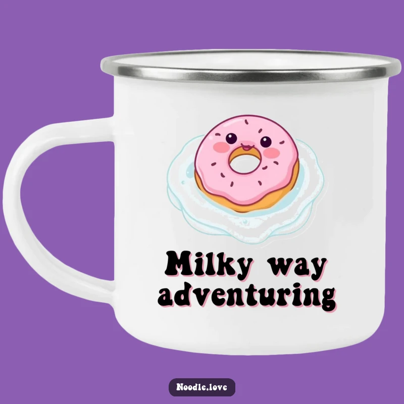 Adventure-Ready Funny Donut Milk Pool Camping Mug: Fuel Your Sweet Escapes
