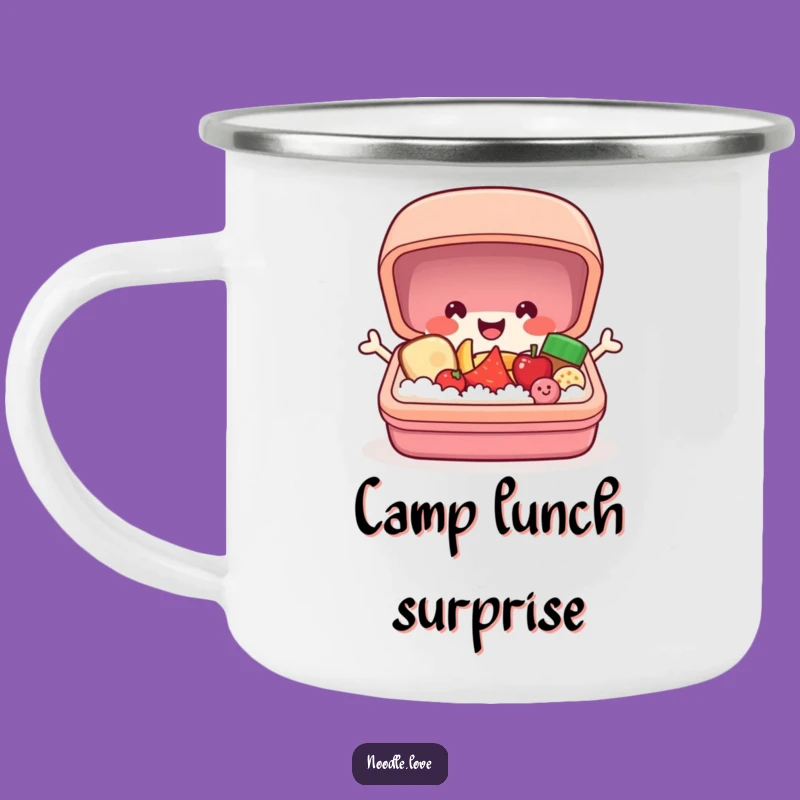 Funny Bento Box Camping Mug: Popping Surprise, Adventure Fuel!