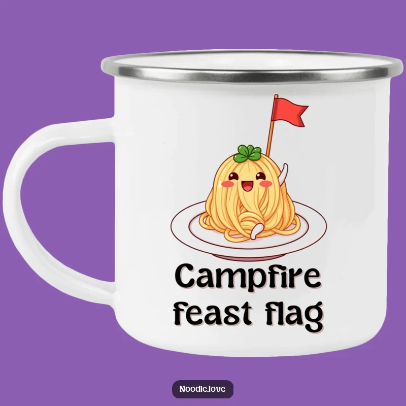 Funny Noodle Campfire Mug: Hilarious Outdoor Foodie Gift