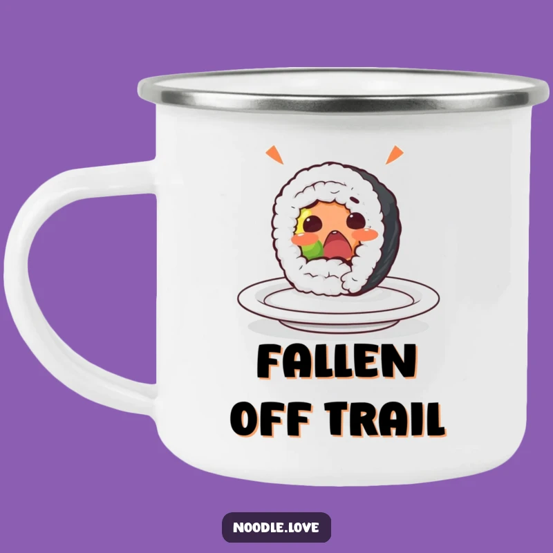 Funny Sushi Roll Surprise Camping Mug: Adventure Fuelled by Comical Food Fails