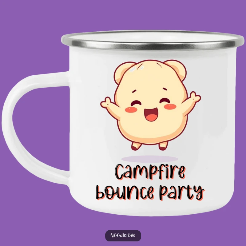 Funny Dumpling Camping Mug: Bouncing Adventure Buddy, Perfect Durable Funny Gift!