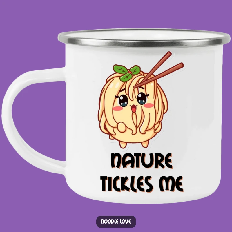 Funny Tickled Noodle Camping Mug - Durable Surprise for Outdoors, Best Funny Gift