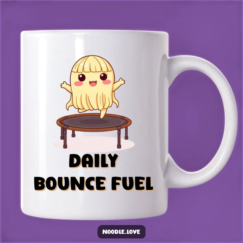 Funny Noodle Trampoline Mug: Bouncing Nori Fun Gift