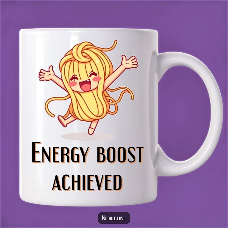 Funny Noodle Loop-de-Loop Mug - Joyful Pasta Lover Gift, Perfect Funny Surprise