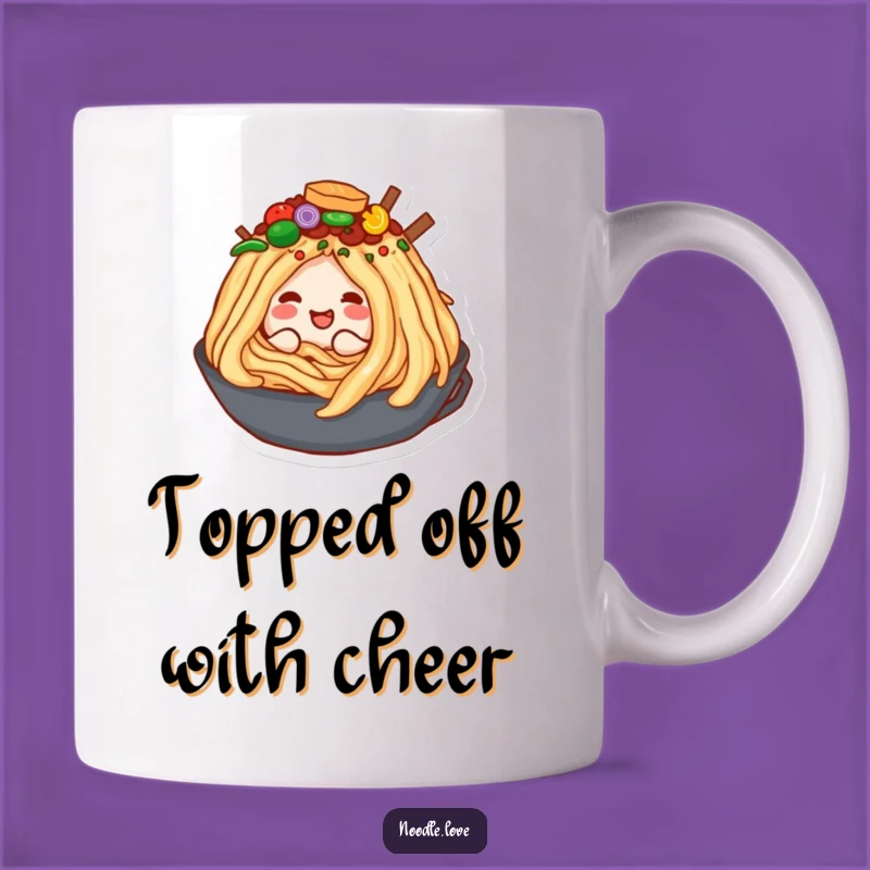 Funny Noodle Toppings Mug: Burrowing Bliss, Perfect Hilarious Foodie Gift Ever