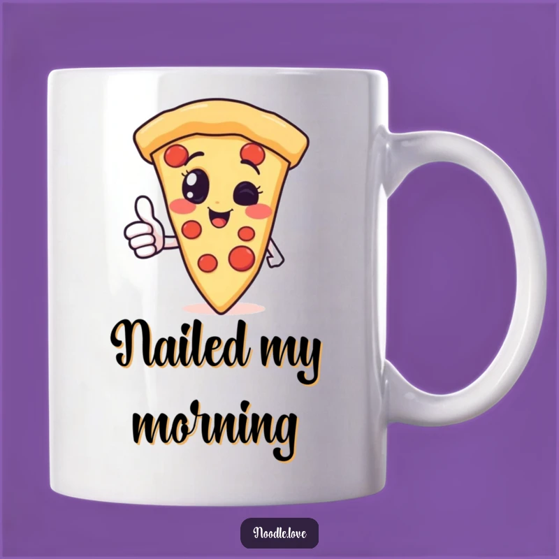 Funny Pizza Slice Thumbs Up Mug: The Perfect Cheesy Gift for Pizza Lovers