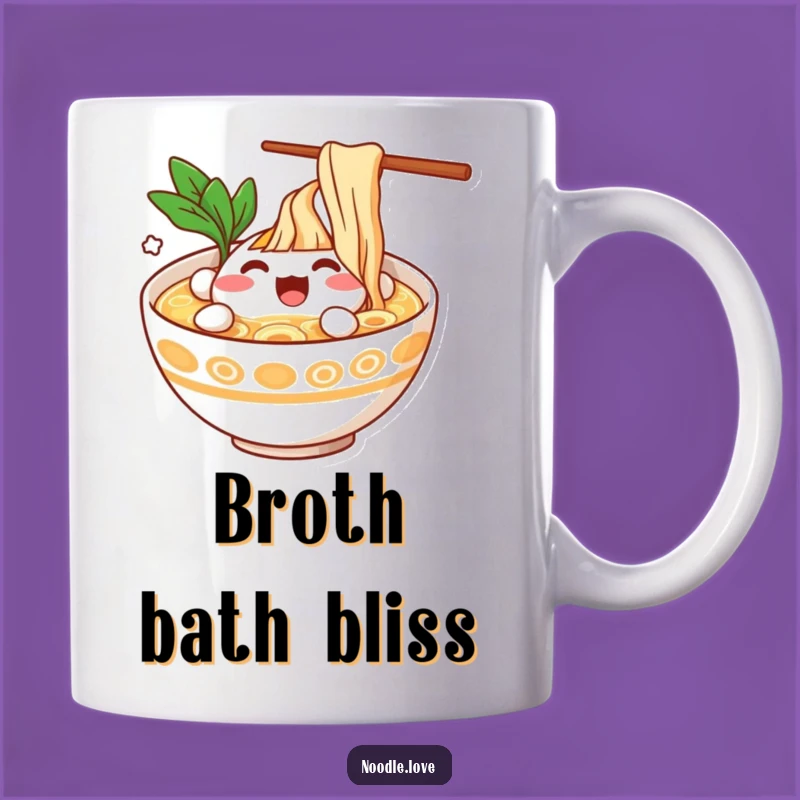 Funny Ramen Bowl Splash Mug - Happy Noodle Bath Delight, Perfect Funny Gift