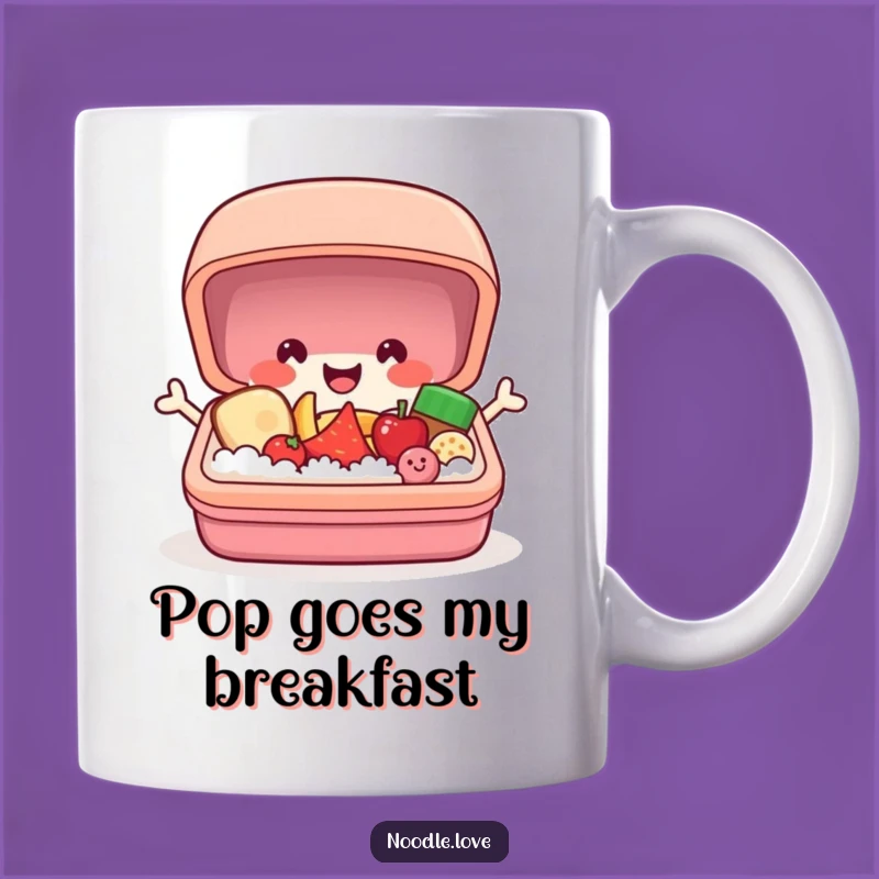 Funny Bento Box Mug: Popping Open with Food Smiles, Perfect Gift!
