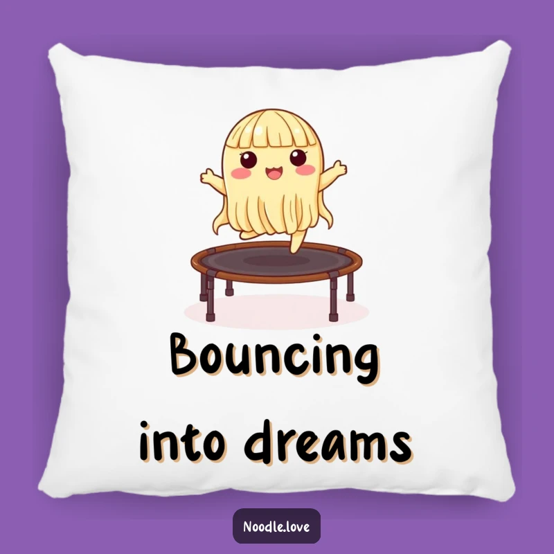 Funny Noodle Trampoline Pillow: Bouncing Nori Comfort Gift