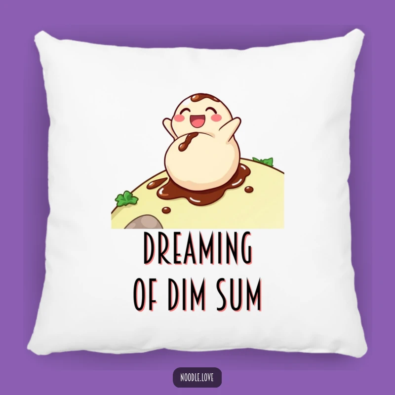 Funny Dumpling Pillow: Delighted Soy Sauce Roller, Cozy Comfort & Humor!