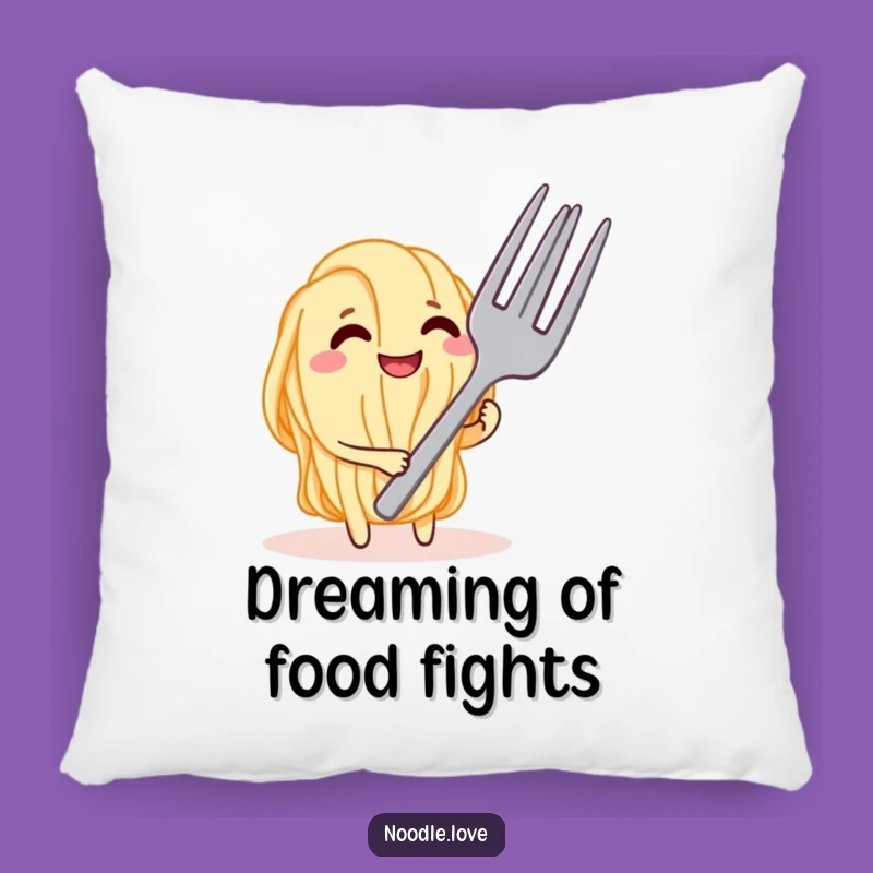 Funny Noodle Tease Pillow - Comfy & Hilarious Foodie Accent Gift