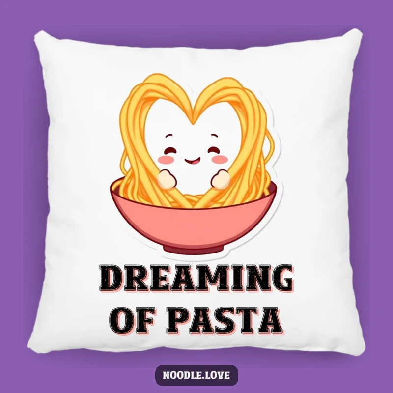 Funny Spaghetti Heart Pillow: Cozy Comfort with a Deliciously Romantic Touch