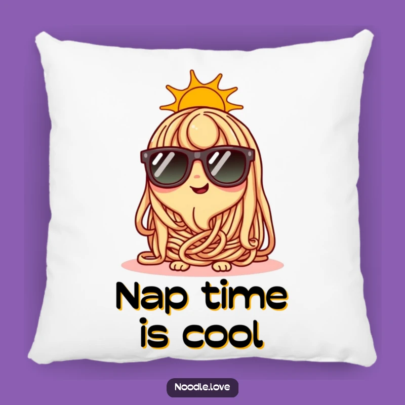 Funny Cool Noodle Pillow: Sunglasses Character Accent Pillow, Fun Funny Gift