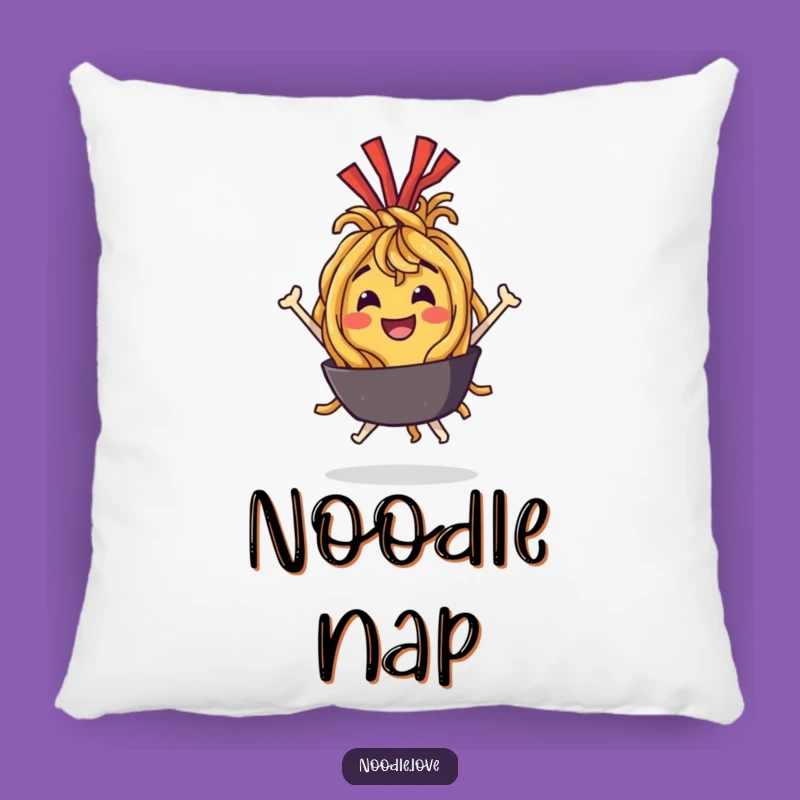 Funny Noodle Bounce Pillow: Cozy Character Cushion for Delightful Relaxation