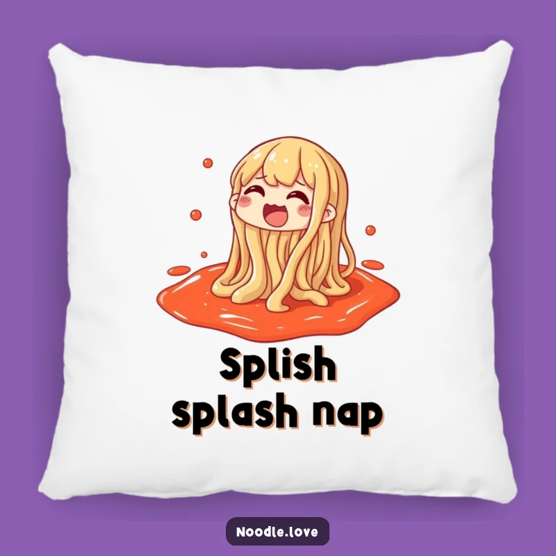 Funny Noodle Pillow - Gleeful Sauce Splashing Comfort