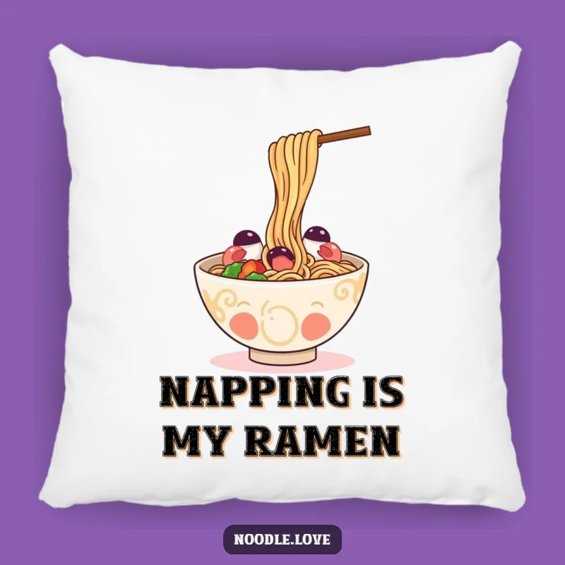 Funny Ramen Self-Slurp Pillow - Comfy and Hilarious Cushion