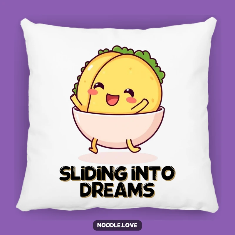 Funny Sliding Taco Pillow - Comfy and Hilarious Cushion for Fiesta Fans