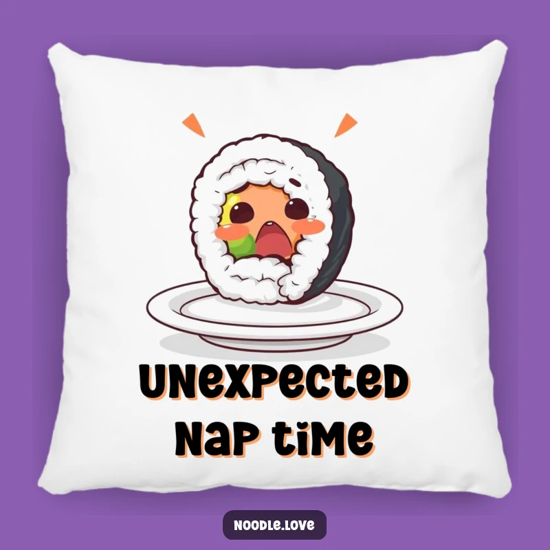 Funny Sushi Roll Surprise Pillow: Cozy Comfort with a Hilarious Reaction
