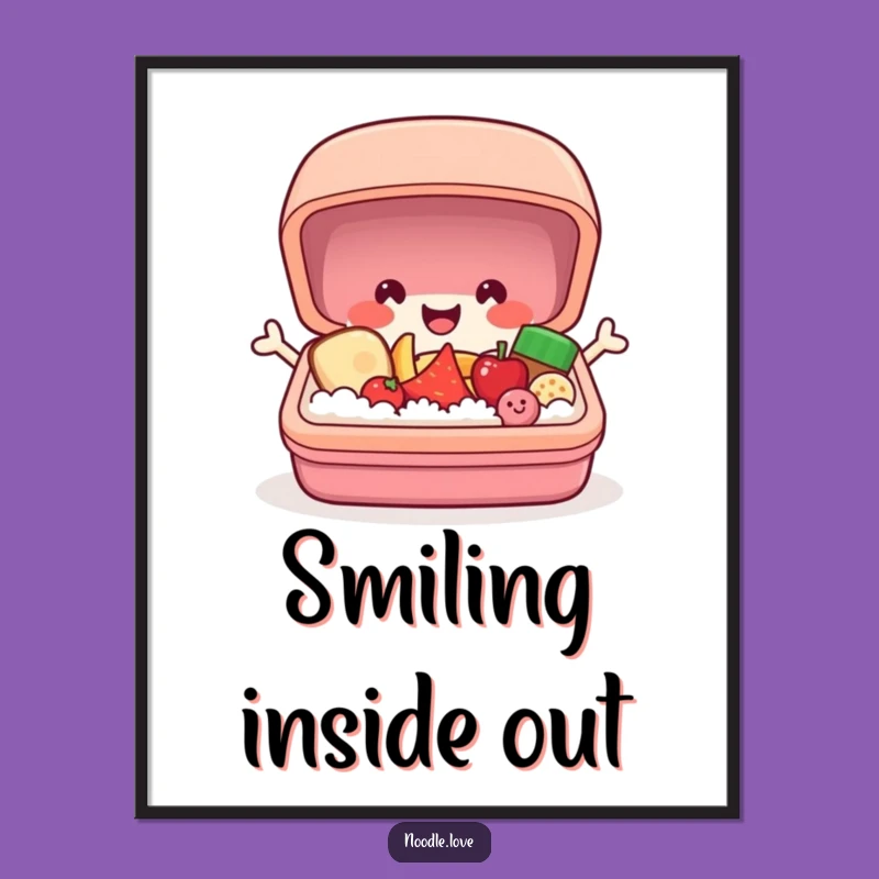Funny Bento Box Digital Art: Popping Surprise, Instant Joy!