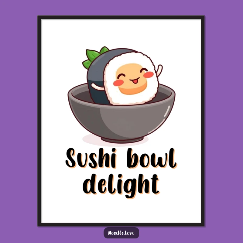 Funny Sushi Leap Digital Art - Instant Foodie Fun Download Gift