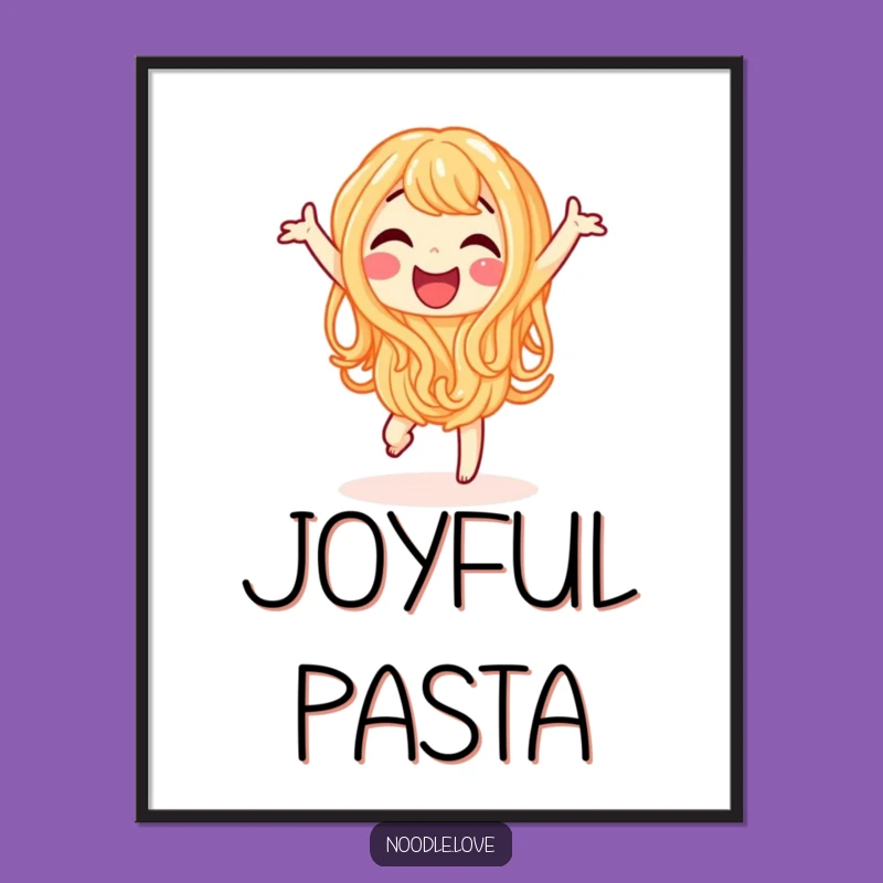 Funny Noodle Digital Art - Happy Dancing Print