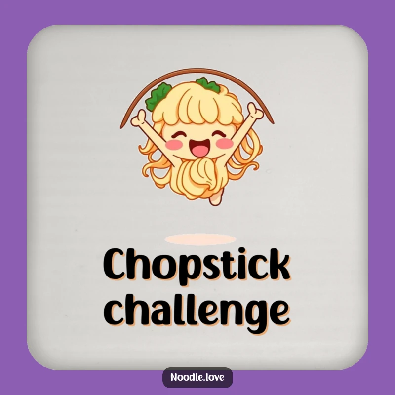 Funny Noodle Jumper Coaster: Protect Surfaces with Energetic Food Art