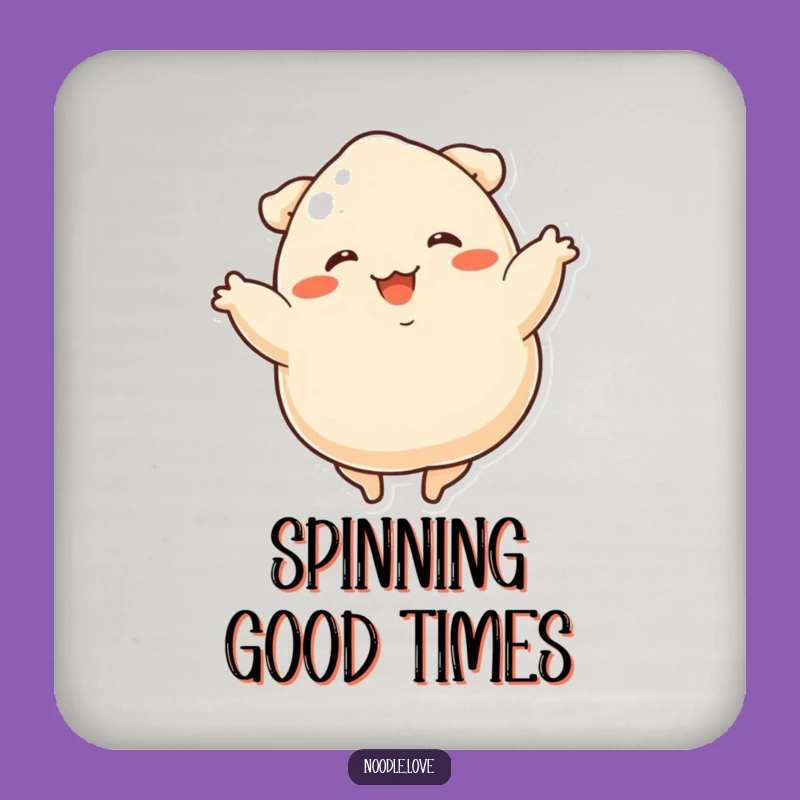 Funny Dumpling Dancer Coaster - Protect Surfaces with Fun!