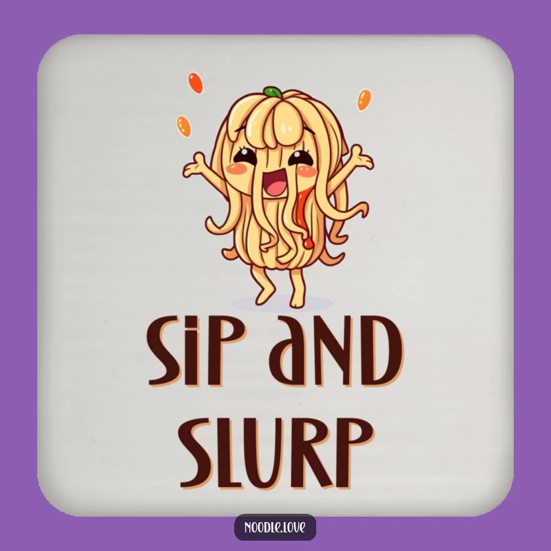 Funny Noodle Coasters: Saucy Protection, Perfect Funny Gift for Foodie Tables!