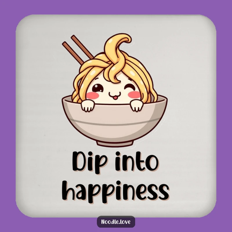 Funny Noodle Dive Coaster Set: Protect Surfaces with Cheerful Foodie Flair!