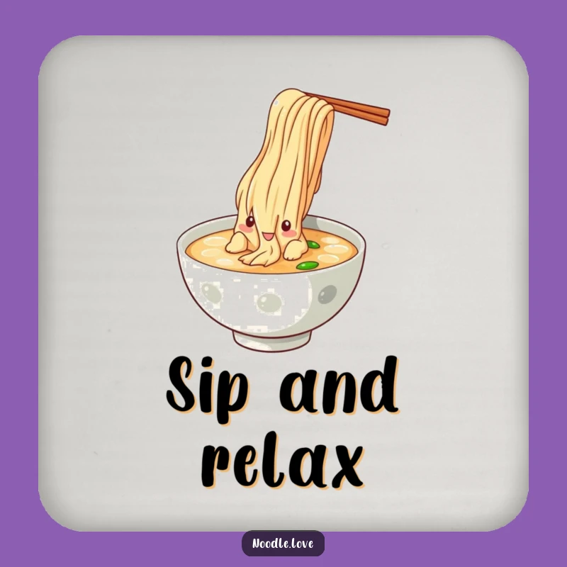 Funny Noodle Dive Coaster - Surface Protection with Foodie Fun Gift