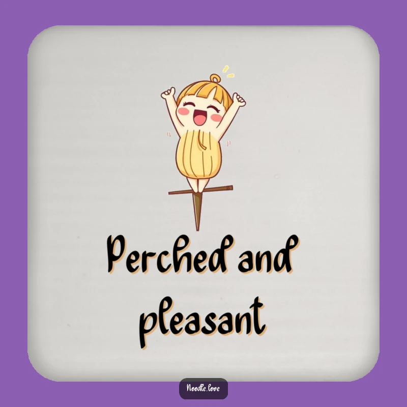 Funny Noodle Coaster - Excited Headstand Drink Protector