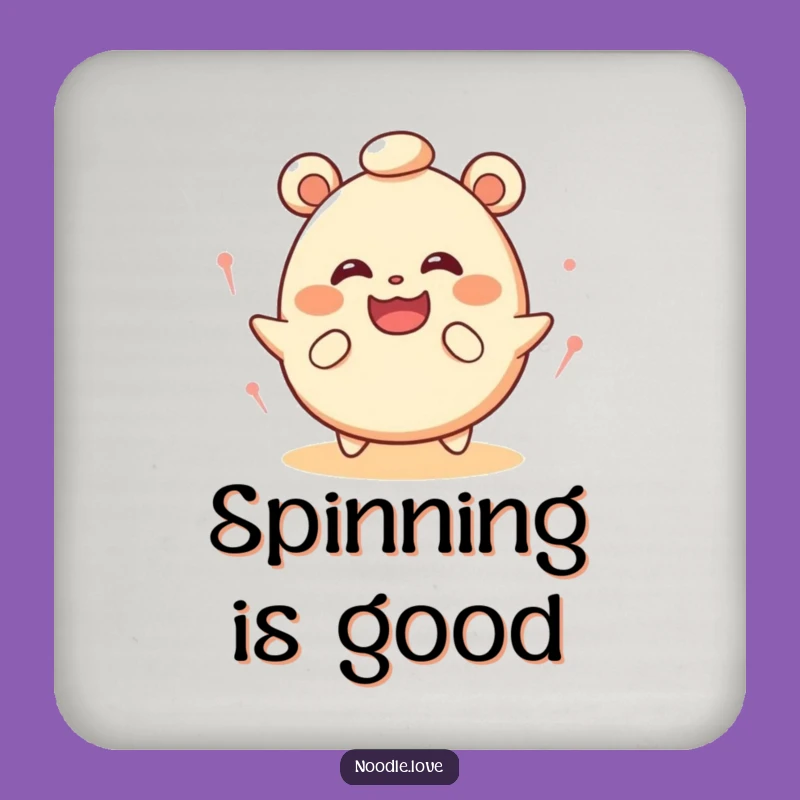 Funny Dizzy Bao Bun Coaster: Protect Surfaces Joyfully - Funny Gift