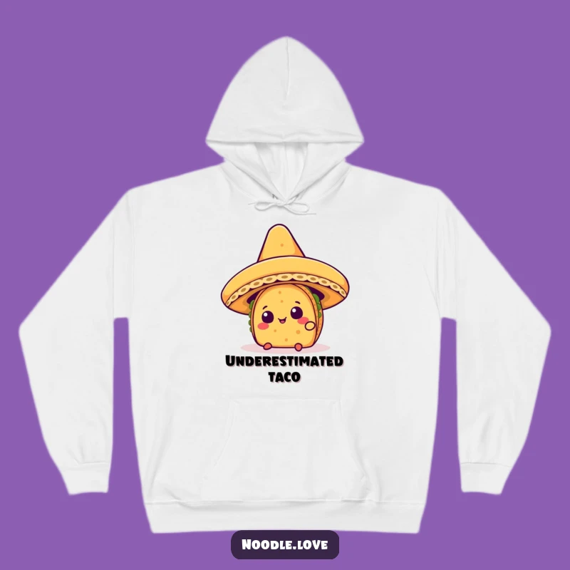 Cozy Funny Kawaii Taco Sombrero Hoodie - Warm Humorous Gift