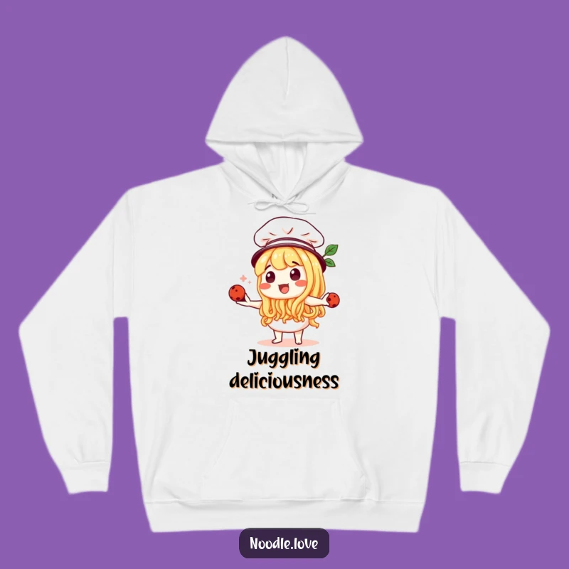 Cozy Funny Noodle Chef Hoodie - Culinary Fun Apparel, Great Funny Gift for Foodies