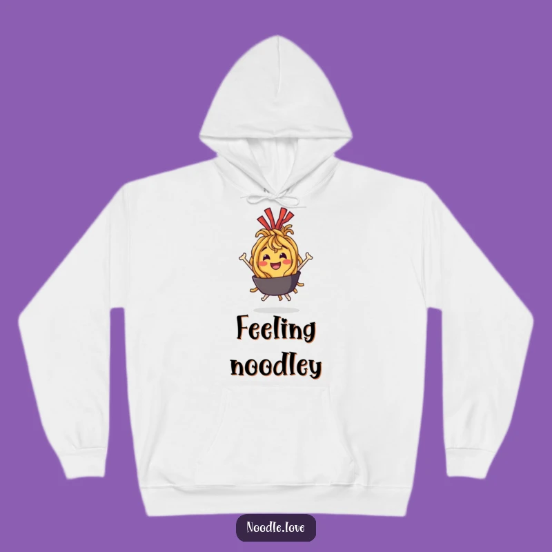 Funny Noodle Bounce Hoodie: Cozy Character Sweatshirt for Delightful Comfort