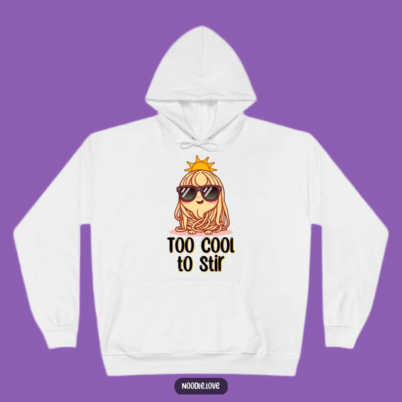 Funny Cool Noodle Hoodie: Sunglasses Character Sweatshirt, Awesome Funny Gift
