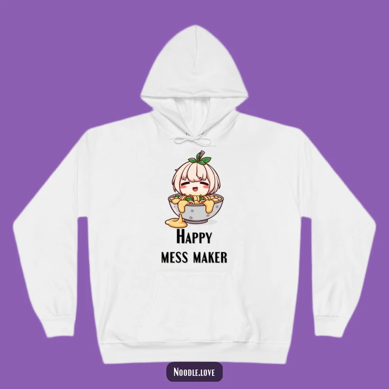 Funny Ramen Spill Hoodie: Cozy Embarrassed Happy Bowl - Ideal Funny Gift!