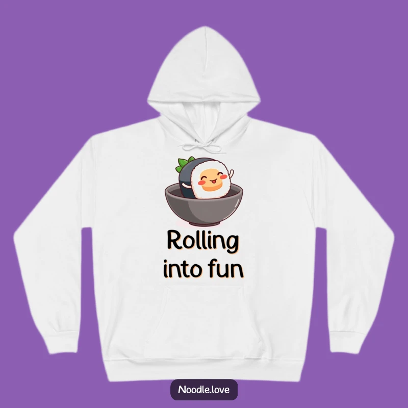 Funny Sushi Leap Hoodie - Cozy Foodie Comfort & Humorous Style Gift