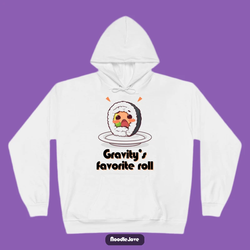 Funny Sushi Roll Surprise Hoodie: Cozy Comfort with a Hilarious Foodie Mishap