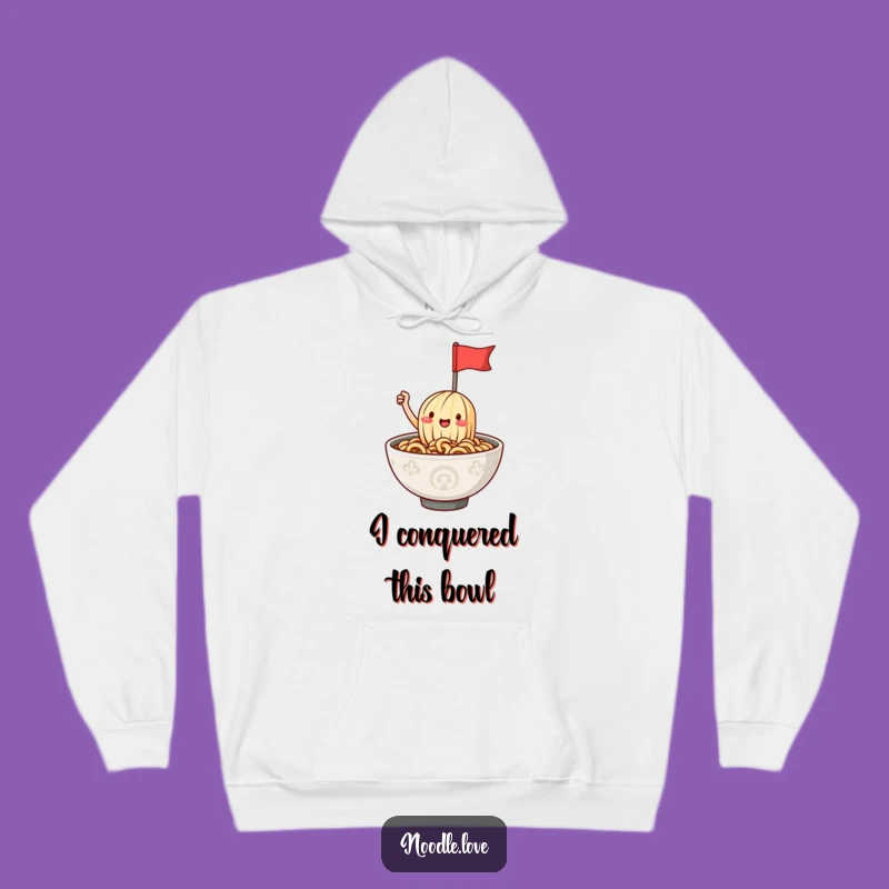 Funny Ramen Noodle Flag Hoodie: Cozy & Comical Comfort for Noodle Fanatics