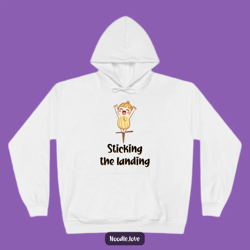 Funny Noodle Hoodie - Excited Headstand Comfort Wear