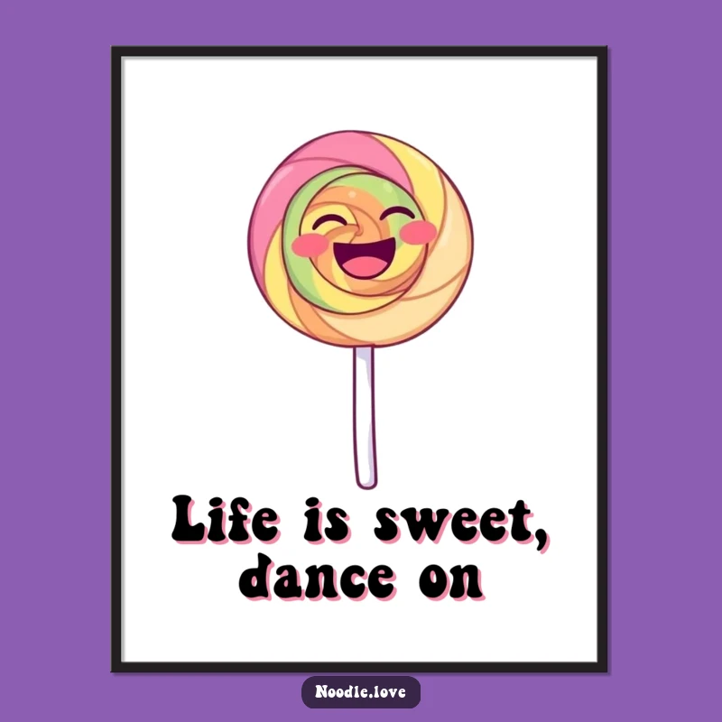 Free Printable Laughing Lollipop Wall Art - Funny Downloadable Art Gift