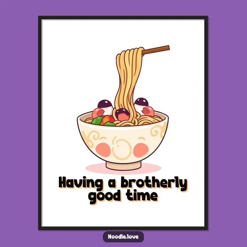 Funny Free Printable Wall Art: Ramen Self-Love, Whimsical Downloadable Decor