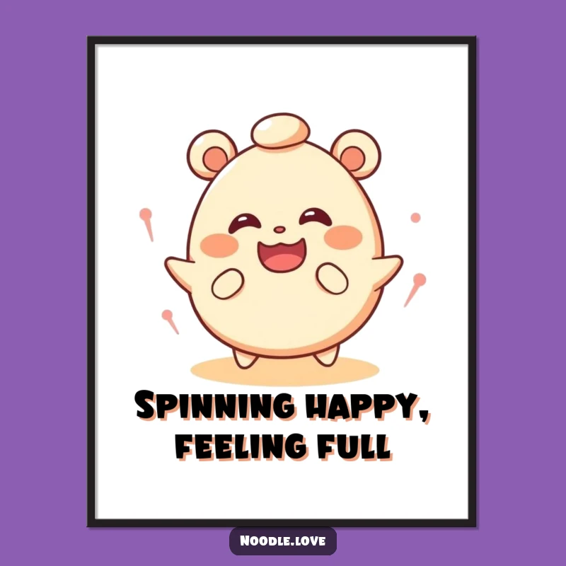 Free Printable Dizzy Bao Wall Art - Funny Downloadable Art Gift