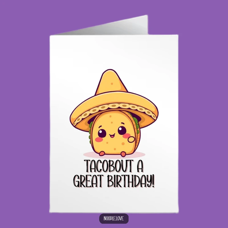 Free Printable Birthday Card: Curious Taco Peek, Funny Downloadable Gift!
