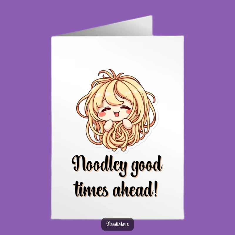 Funny Free Printable Birthday Card: Amused Noodle Tangled, Perfect Downloadable Gift!