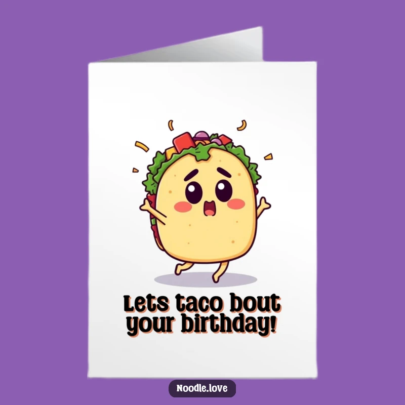 Taco Fiesta Birthday Card Free Printable - Energetic Downloadable Party Fun!